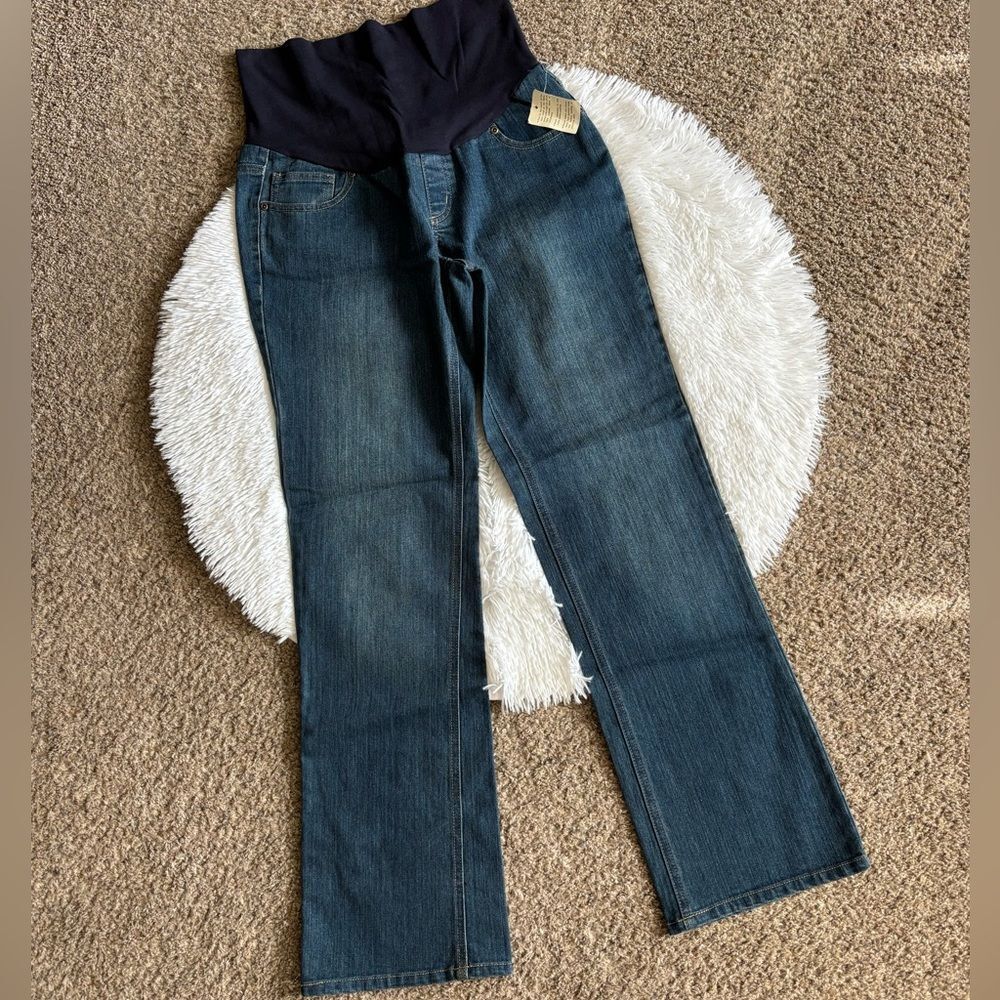Three Seasons Maternity Jeans New Stretchy‎ Bootcut Womens Size Medium